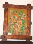 Quadro emoldurado.