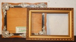 Lote com 02 molduras. (desgastes) 24 x29 e 21 x30 cm