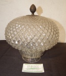 Cúpula  de vidro. (desgastes) med. 25 x25 x diam da boca 10 cm