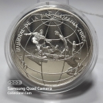 Peru, Peso, 2004, Prata 27g, 40mm, Copa do Mundo 2006
