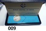9 - Moeda Brasil  - Prata -  Comemorativa - 200 cruzados