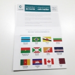 193 Etiquetas para Coleção de Moedas do Mundo - Paises da ONU - Com cartões de Continente e lista de paises para controle.