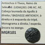 Moeda Lidia, Seleucidas 261-246 a.C peça EXCELEMTE - Genuína