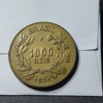 1000 Réis de 1931 Peça Expetacular - Estado de SOB/FC - RARA NO ESTADO