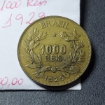 1000 Réis de 1929 Peça Expetacular - Estado de SOB - RARA NO ESTADO
