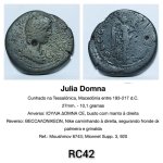 Julia Domna   Moeda Classica  - Descrição na Foto - RC42