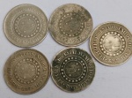 Brasil - Moedas de 200 Reis de 1895,94,,97,1889 - Republica -MBC +