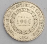 Brasil - Moeda 1000 Réis de 1853 - MBC + - (EV20)