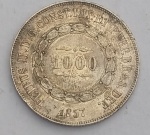 Brasil - Moeda 1000 Réis de 1857 - MBC - (EV22)