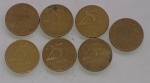 Brasil - Moedas de 0,25 Centavos de Real de 2003,4,5,7,8,9 e 10 - Circuladas - MBC  - (EV56)