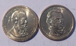 USA - Moedas Dollar Presidentes Polk/Hayes - (MV48)