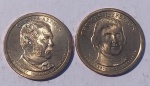 USA - Moedas Dollar Presidentes Chester/Jefferson - (MV49)