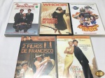 Lote com 5 dvd's originais, composto de 2 filhos de Francisco, Mudança de Habito, etc.