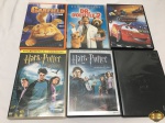 Lote com 6 dvd's originais, composto de Garfield, Harry Potter, etc.