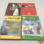 Lote com 4 dvd's originais infantil, composto de Romeu e Julieta, Musti e Pixar.
