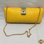 Bolsa tira colo /carteira em acrílico com fecho em metal