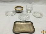 Lote diverso, composto de salvas, petisqueira, bowl, etc.