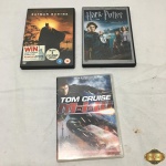 Lote com 3 dvd's duplos originais, composto de Tom Cruise M:I:III; Batman Begins; Harry Potter e o cálice de fogo.