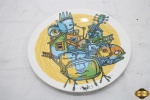 Prato para colecionador da Spoleto, coleção Rock in Rio 2011, Edição Limitada, em porcelana. Medindo 24cm de diâmetro.