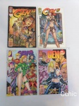 Lote 4 revistas em quadrinhos "Gen 13" nº 8, 10, 11 e 12. No estado.