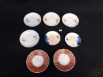 Lote de 8 pires diversos em porcelana. Medida maior 11 cm e o menor 10 cm