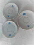 Lote de  3 pires em porcelana  decorados com flores