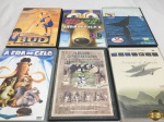 Lote com 6 dvd's originais, composto de A era do gelo, Bud o cão amigo, etc.