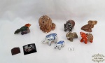 Lote com 10 miniaturas de enfeites em diversos Materiais