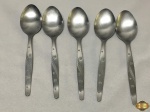 Jogo de 6 colheres de sopa em aço inox Hercules, modelo estrelinha.