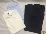 Lote de roupas masculina. Calça Social Hugo Boss TAM: 36 US / 46 BR, Camisa Social BOGGI MILANO TAM: 42 e outra TAM: 40. Produto importado100% algodão