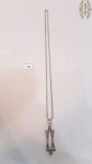 Cordao com pingente  estrela de David em Prata de lei. Cordao contrastado prata, medida 35cm, , pingente 7cm x 3 cm. Peso total 29grs