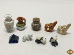 Lote com diversas miniaturas para decoração.