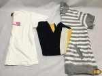 Lote de Roupas feminina. Comporto por 1 calça legging  TAM: P, Blusa branca Billa Bong TAM: M e Blusa listrada 100% algodão TAM: M.