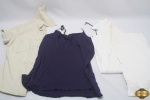 Lote de roupas femininas. Composto por 3 blusas sendo uma delas da ZARA TAM M.