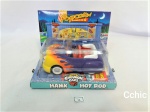 Carrinho de coleção Hank Hot Rod Chevron Cars, na caixa original.Não acompanha poster.