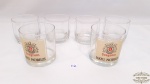 5 copos baixos para  Whisky em vidro.Medidas: 2 copos Seagram, 8cm altura e 7,5cm diâmetro e 4 copos 7,5cm altura e 7cm diâmetro. 6 copos no total.