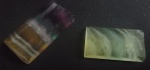 FLUORITAS -   (E) - 02 Pedras de Fluoritas coloridas, com bela lapidação com 148 cts