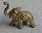 Peso de Papel Antigo na forma de Elefante em Bronze. Med.11cm x 11 cm x 4cm