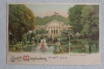 Cartão Postal - Séc XX - Gruss Wiesbaden. Sem uso.