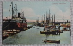 Cartão Postal - Séc XX - Hamburg Hafenpartie . Sem uso.