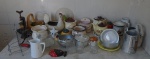 Diversos - Lote com peças diversas, com louças, porcelana e cerâmica, conforme foto.