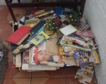Lote com dezenas de revistas antigas. No estado.