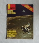 COLECIONISMO - Revista Manchete Edição Histórica - As duas faces da Lua. Acompanha um poster das duas luas conforme foto.