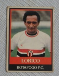 COLECIONISMO - Card Antigo do Chicletes Ping Pong - com Lorico  jogador do Botafogo F.C.