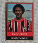 COLECIONISMO - Card Antigo do Chicletes Ping Pong - com Paulo Cesar  jogador do Botafogo F.C.