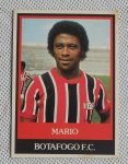 COLECIONISMO - Card Antigo do Chicletes Ping Pong - com Mario jogador do Botafogo F.C