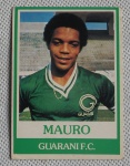 COLECIONISMO - Card Antigo do Chicletes Ping Pong - com Mauro jogador do Guarani F.C