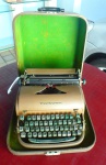 Máquina de Escrever de Coleção da Remington em sua maleta original.