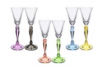 BOHEMIA - Jogo com 6(seis) taças para licor em cristal com capacidade de 50ml.