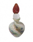 Perfumeiro em vidro de Murano com rica policromia e design. Peça sem uso.